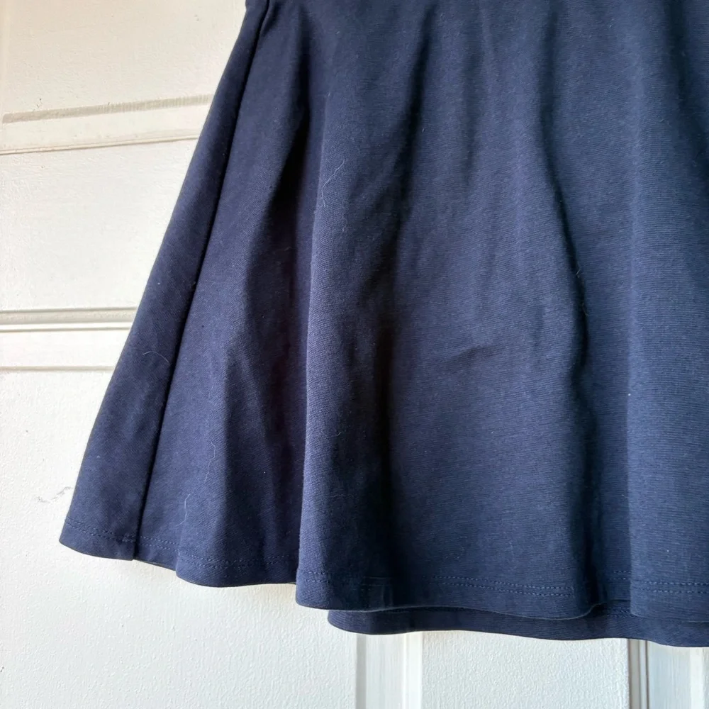 Place Classic Navy Blue Kids pleated uniform Skirt. SB3